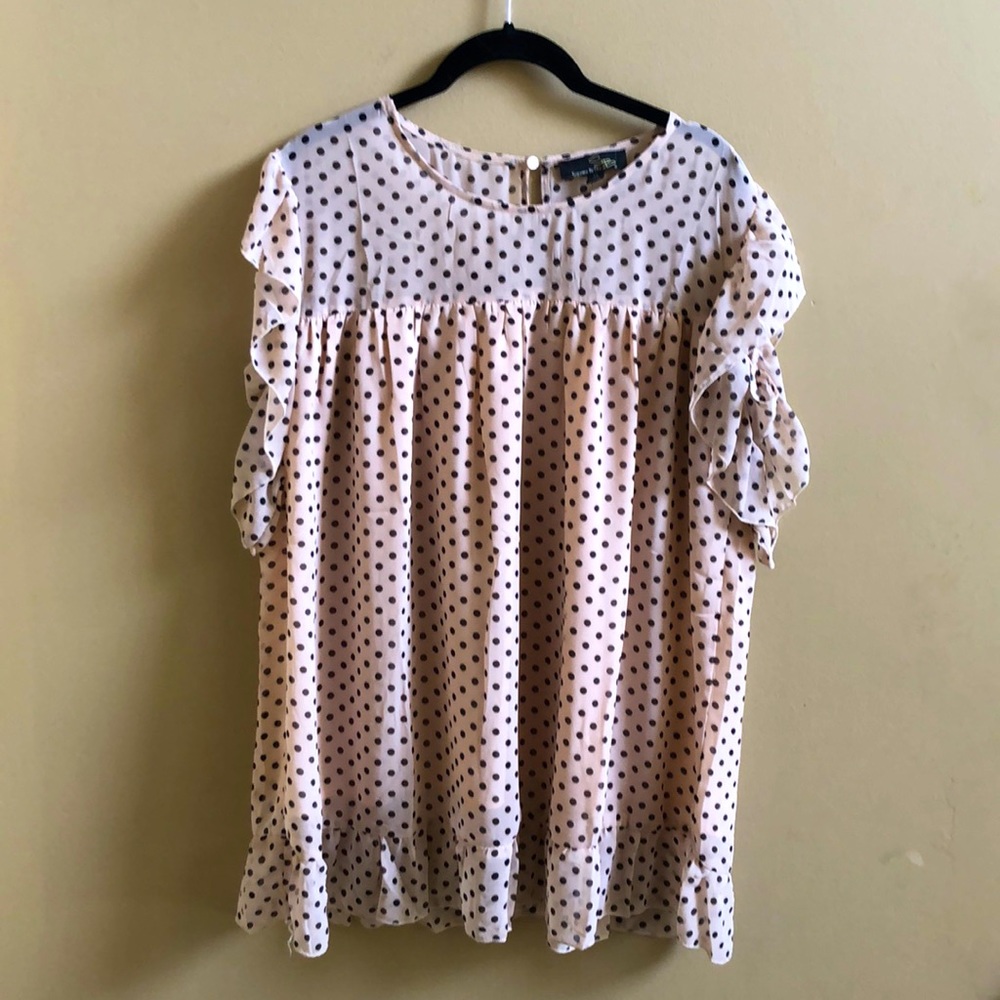 Suzanne Betro polka dot blouse